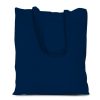 Borsa in cotone 38 x 42 cm con manici lunghi - blu Courses et stockage dans la cuisine