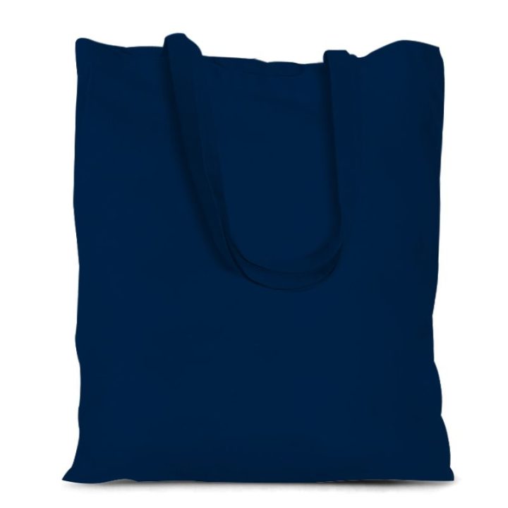 Borsa in cotone 38 x 42 cm con manici lunghi - blu Courses et stockage dans la cuisine