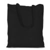 Borsa in cotone 38 x 42 cm con manici lunghi - nero Accessori per hotel