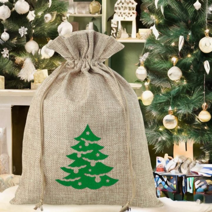 Sacchetti di juta 26 x 35 cm - albero di Natale Sacchi di iuta