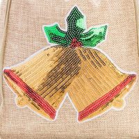 Sacchetti di juta 26 x 35 cm - Natale - campana Sacchetti occasionali