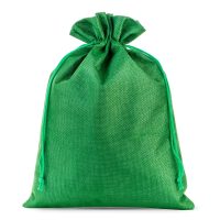 Sacco di juta 26 x 35 cm - verde Sacchetti verdi