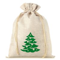 Sacchetti di juta 30 x 40 cm - albero di Natale Sacchetto di Natale