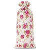 Sacchetti tipo lino con stampa 16 x 37 cm - naturale / rosa Sacchetti medi 16x37 cm