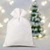 Sacchetti di velluto 30 x 40 cm - bianco Saco grandi 30x40 cm