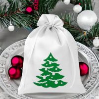 Sacchetti in raso 26 x 35 cm - albero di Natale Sacchetti occasionali