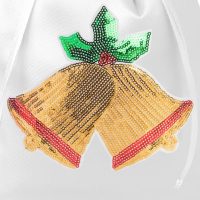 Sacchetti in raso 26 x 35 cm - Natale, campana Sacchetti occasionali