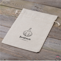 Sacco tipo lino con stampa 22 x 30 cm - per aglio (DE) Giardino e piante di casa
