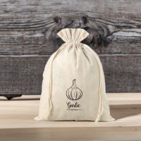 Sacco tipo lino con stampa 22 x 30 cm - per aglio (EN) Sacchetti occasionali