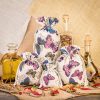 Sacco tipo lino con stampa 22 x 30 cm - naturale / farfalla Saco grandi 22x30 cm