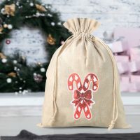 Sacco tipo lino 26 x 35 cm - Natale Settori / Confezioni per...