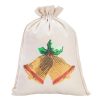 Sacco tipo lino 30 x 40 cm - Natale Sacchetti di lino