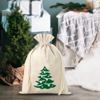 Sacco tipo lino con stampa 26 x 35 cm - albero di Natale Tutti i prodotti