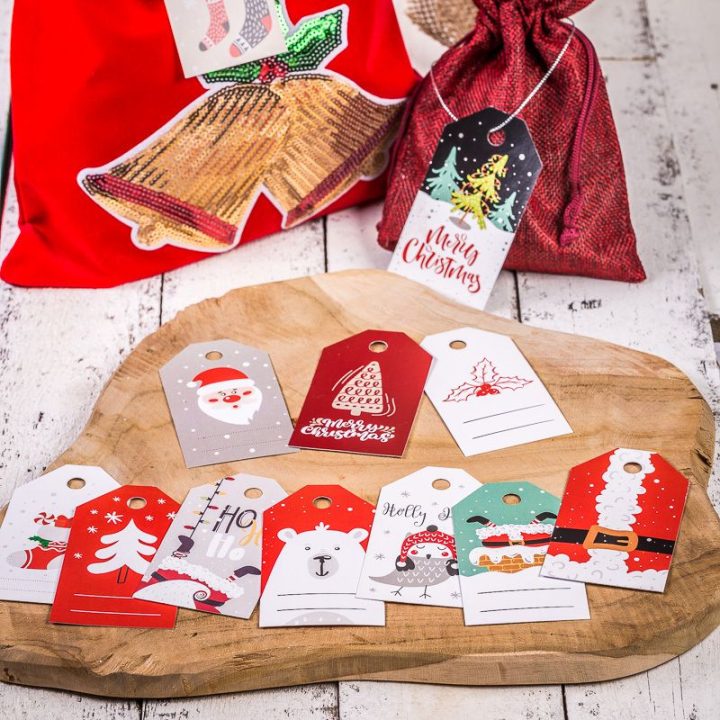 Biglietti per regali - mix di design Woreczki z organzy