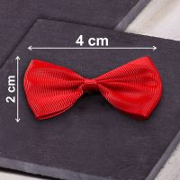 in tessuto 4 x 2 cm - rossi Applicazione