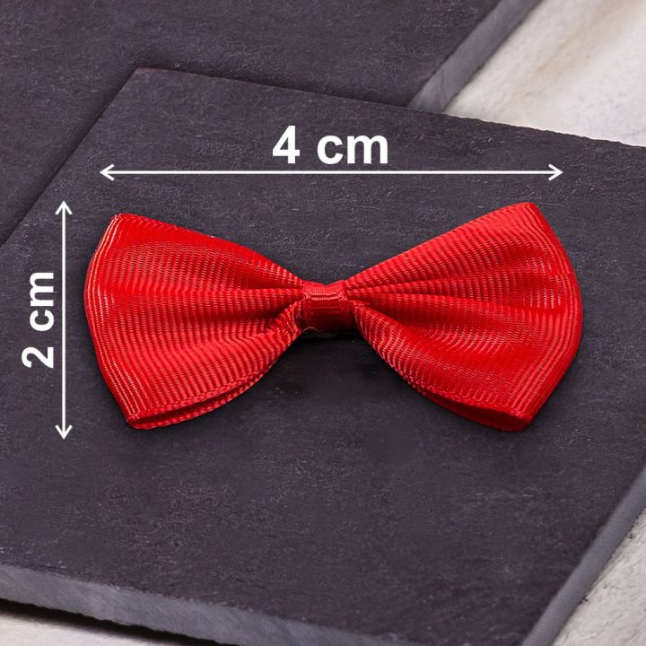 in tessuto 4 x 2 cm - rossi Applicazione