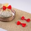 in tessuto 7 x 3 cm - rossi Feste e occasioni speciali