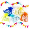 Sacchetti di organza 12 x 15 cm - mix di colori primaverili Sacchetti multicolore