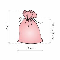 Sacchetti di organza 12 x 15 cm - mix di colori primaverili Sacchetti piccoli 12x15 cm