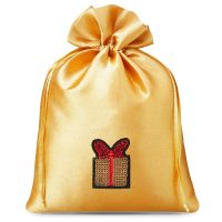 Sacchetti di raso 12 x 15 cm – oro – Regalo Sacchetti in raso