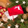 Sacchetti di velluto 10 x 13 – cervo bianco Natale