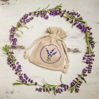 Sacchetti tipo lino 10 x 13 cm con stampa lavanda Lifehack: idee intelligenti