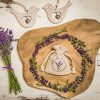Sacchetti tipo lino 9 x 12 cm con stampa lavanda Giardino e piante di casa