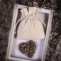 Sacchetti di cotone 10 x 13 cm - naturale Halloween