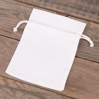 Sacchetti di cotone 11 x 14 cm - bianco Sacchetti di cotone