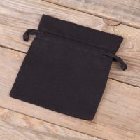 Sacchetti di cotone 11 x 14 cm - nero Sacchetti di cotone