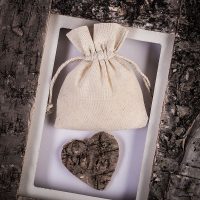 Sacchetti di cotone 12 x 15 cm - naturale Fai-Da-Te: set creativi