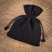 Sacchetti di cotone 12 x 15 cm - nero Sacchetti neri