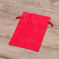 Sacchetti di cotone 12 x 15 cm - rosso Sacchetto di Natale