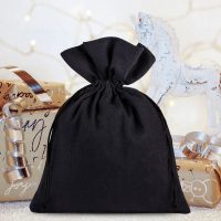 Sacchetti di cotone 13 x 18 cm - nero In viaggio