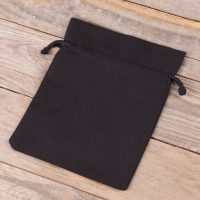 Sacchetti di cotone 13 x 18 cm - nero Accessori per hotel