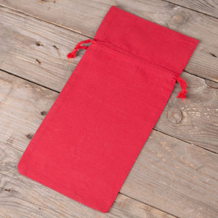 Sacchetti di cotone 13 x 27 cm - rosso Sacchetti rossi