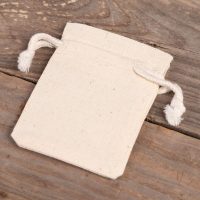 Sacchetti di cotone 6 x 8 cm - naturale Per un animale domestico