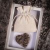 Sacchetti di cotone 6 x 8 cm - naturale Lavanda