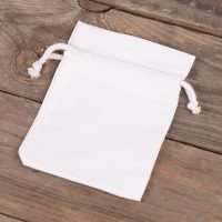 Sacchetti di cotone 9 x 12 cm - bianco Addio al nubilato e al celibato