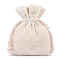 Sacchetti di cotone 9 x 12 cm - naturale Lavanda