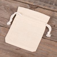 Sacchetti di cotone 9 x 12 cm - naturale Battesimo