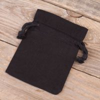 Sacchetti di cotone 9 x 12 cm - nero Sacchetti piccoli