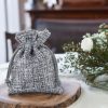 Sacchetti di juta 10 x 13 cm - grigio Lavanda e fragranze essiccate