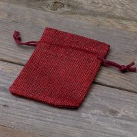 Sacchetti di juta 6 x 8 cm - bordeaux Lavanda e fragranze essiccate