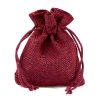 Sacchetti di juta 6 x 8 cm - bordeaux Sacchetti di juta