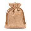 Sacchetti di juta 6 x 8 cm - marrone chiaro Sacchetti marroni