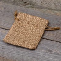 Sacchetti di juta 6 x 8 cm - marrone chiaro Per un animale domestico