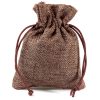 Sacchetti di juta 6 x 8 cm - naturale scuro