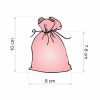 Sacchetti di juta 8 x 10 cm - grigio Baby Shower