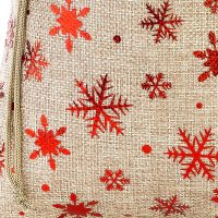 Sacchetti di juta 8 x 10 cm - naturale / stelle Feste e occasioni speciali